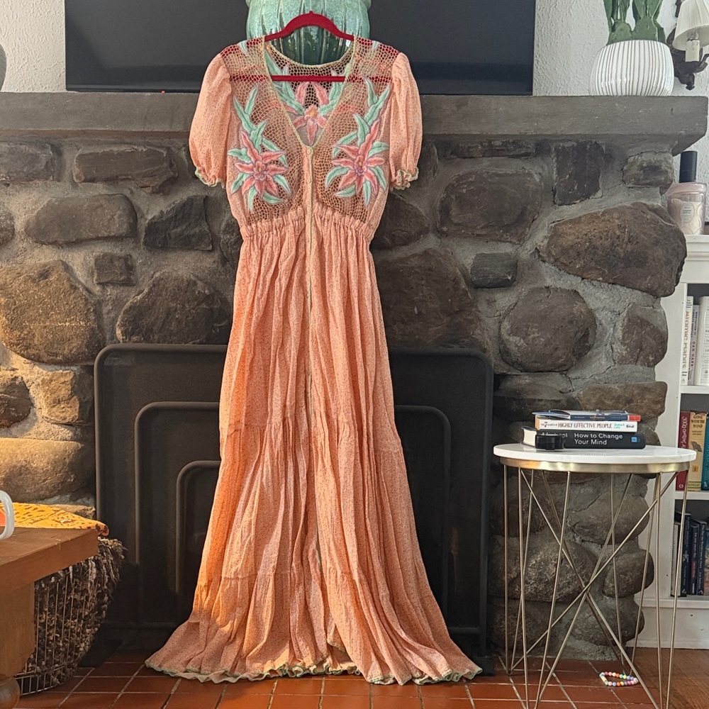 Chasing Unicorns Embroidered Maxi Dress